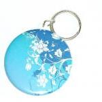 Keychain - Blue Floral