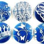 Magnets - Blue floral fridg..
