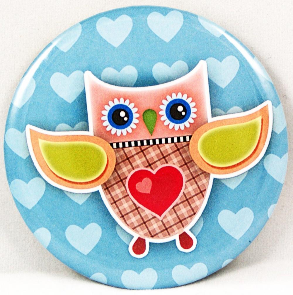 Pocket mirror - Owl pocket mirror