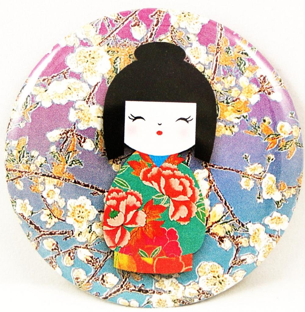 Pocket Mirror - Kokeisha Doll Pocket Mirror